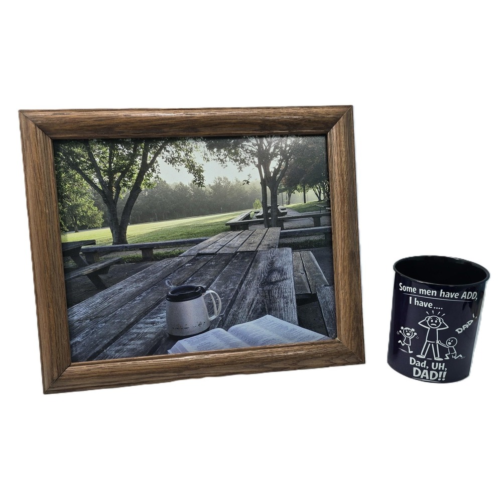 8' x 10" Early morning Serenity Scene in a Reclaimed Wood Frame - Picture 2 of 5
